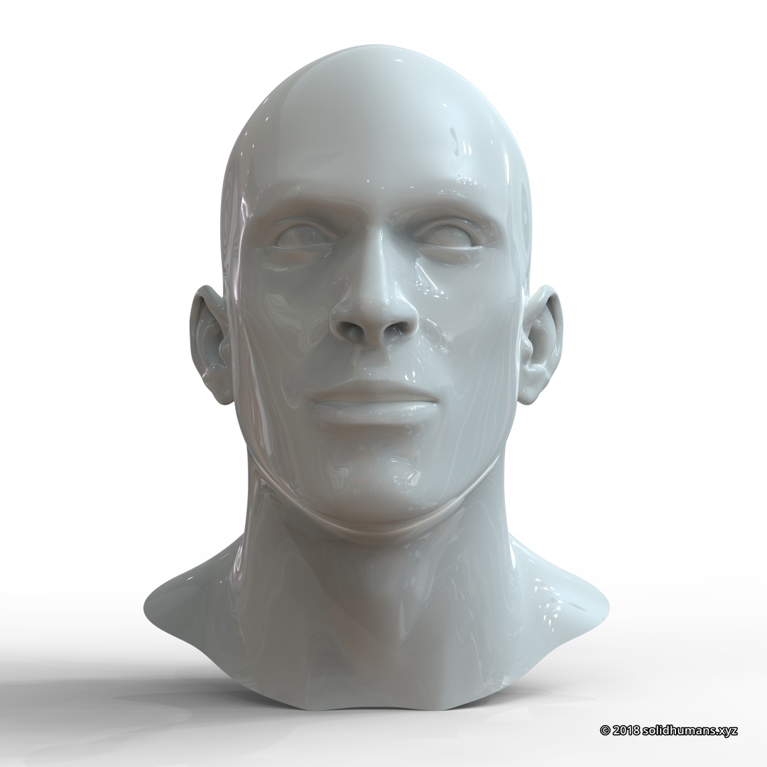 modèle 3D de Tête d'homme facile à CAO, modèle M1P1D0V1head - TurboSquid  1295763